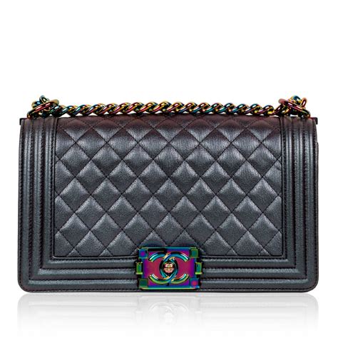 chanel 19 iridescent|chanel iridescent boy bag.